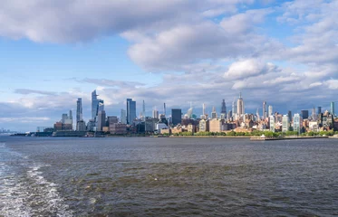Foto auf Acrylglas Manhattan Tall office and apartment buidlings along the waterfront in Manhattan from Soho towards Hudson Yards  © steheap