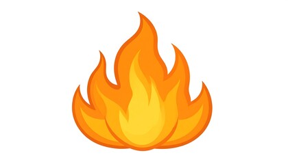 Fiery Flame Illustration.
