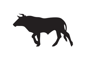 Pig animal silhouette. Vector image
