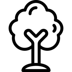 Tree single icon vector illustration
