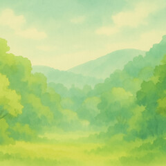 green mountain landscape background