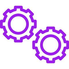Gears single icon vector illustration