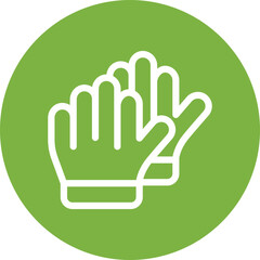 Obraz premium Gloves single icon vector illustration