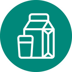 Milk single icon vector illustration