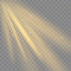 Vector transparent sunlight special lens flash light effect	