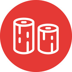 Wood single icon vector illustration