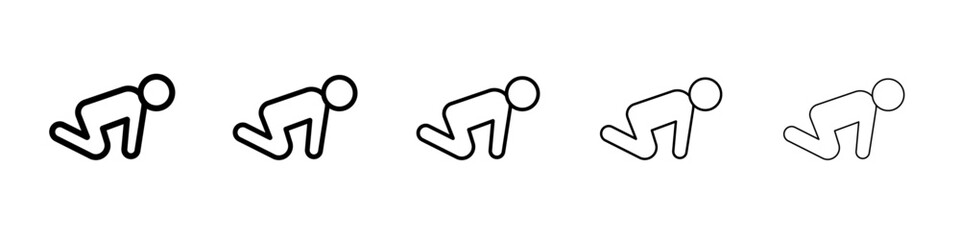 abandonment icon Flat design on isolated background