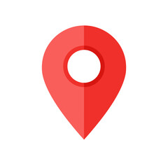 Pin icon vector isolated on white background. Location icon. Map pointer icon. Point. Locator. Address