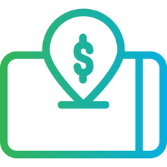 Mobile location single icon vector illustration