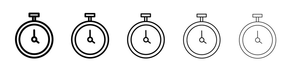 alarm clock icon Flat design on isolated background