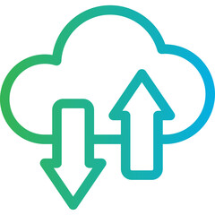 Online data single icon vector illustration