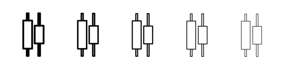 Alignment icon Flat design on isolated background