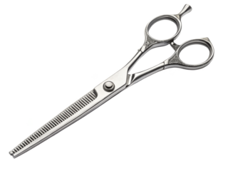 Texturizing shears PNG hair thinning scissors PNG salon cutting tool PNG hair stylist gear PNG transparent background image