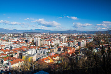 Fototapeta premium panorama of the old town of tallinn estonia