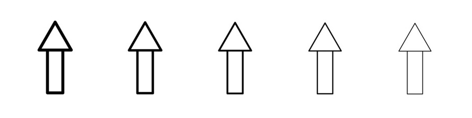 Arrow icon Flat design on isolated background