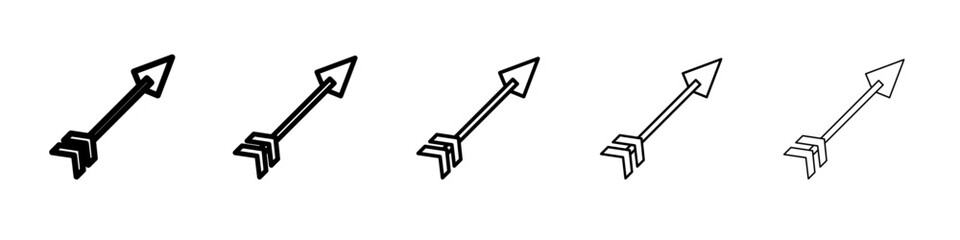 arrow icon Flat design on isolated background