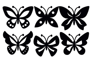 Creative Butterfly Designs with Detailed Dots and Outline Styles