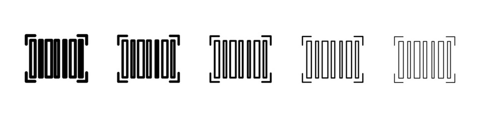 Bar code scanner icon Flat design on isolated background