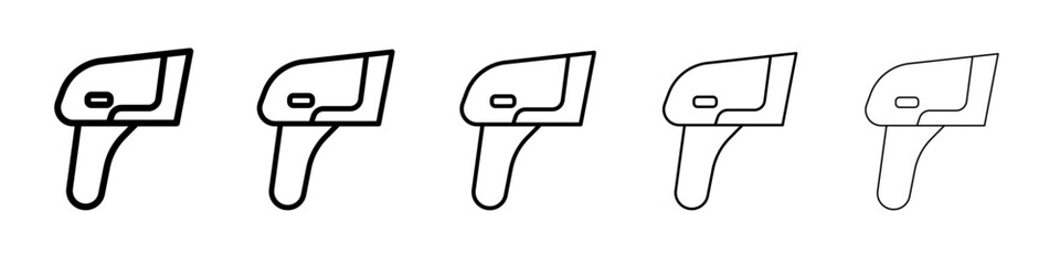 barcode scanner icon Flat design on isolated background