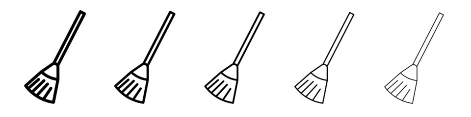 broom icon Flat design on isolated background