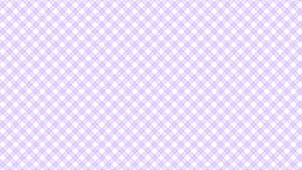 Purple and white diagonal plaid fabric texture background. Luxury plaid checkered seamless pattern.