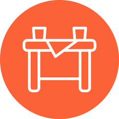 Table single icon vector illustration