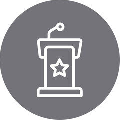 Mic single icon vector illustration