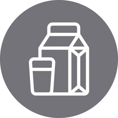 Milk single icon vector illustration