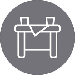 Table single icon vector illustration