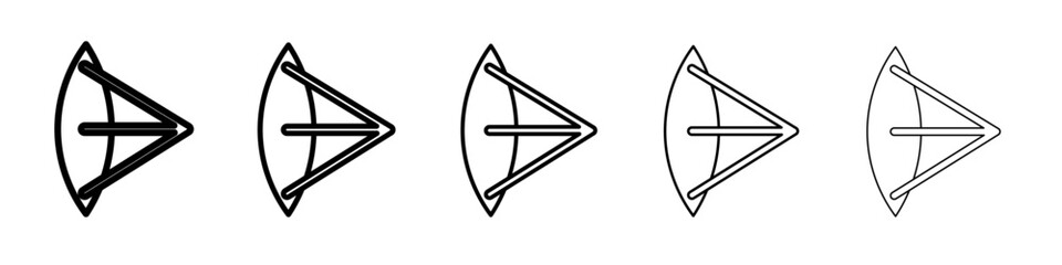 convex icon Flat design on isolated background