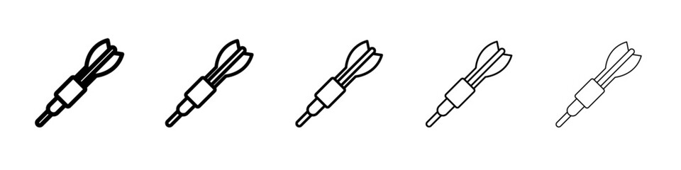 dart icon Flat design on isolated background