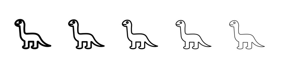 dino icon Flat design on isolated background