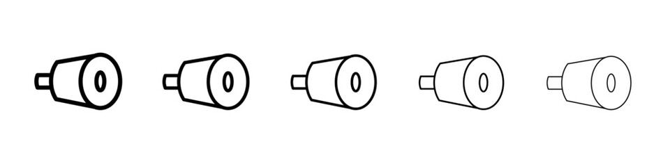 door knob icon Flat design on isolated background