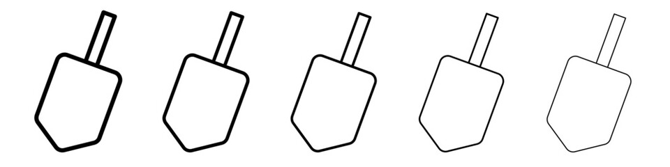 dreidel icon Flat design on isolated background