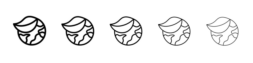 earth environment icon Flat design on isolated background