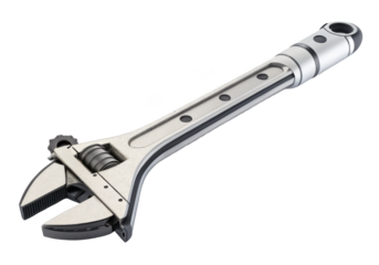 Wrench modified for zero gravity isolated PNG space wrench PNG tool PNG astronaut tool PNG space equipment PNG mechanical wrench PNG isolated on white PNG transparent background image