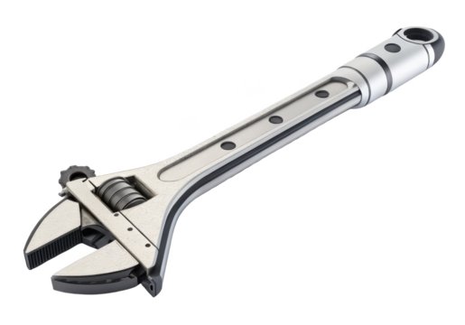 Wrench modified for zero gravity isolated PNG space wrench PNG tool PNG astronaut tool PNG space equipment PNG mechanical wrench PNG isolated on white PNG transparent background image