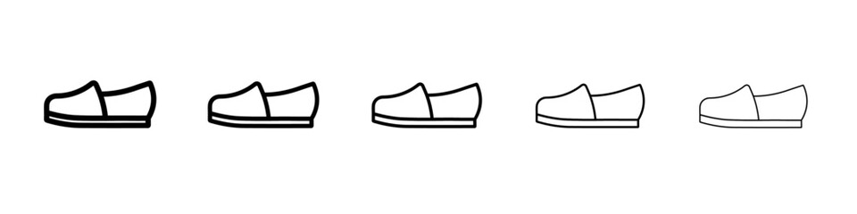 Espadrille icon Flat design on isolated background