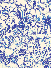 botanical floral, vector, seamless pattern , herbs and leaves ,big set, background with flowers
