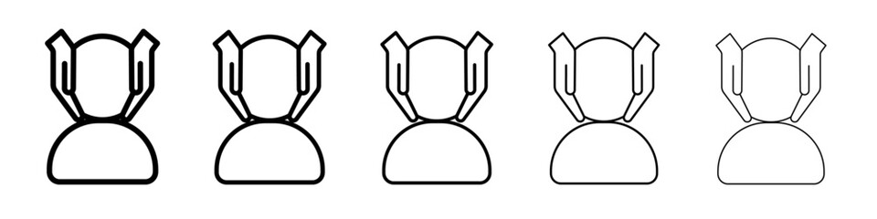 face massage icon Flat design on isolated background