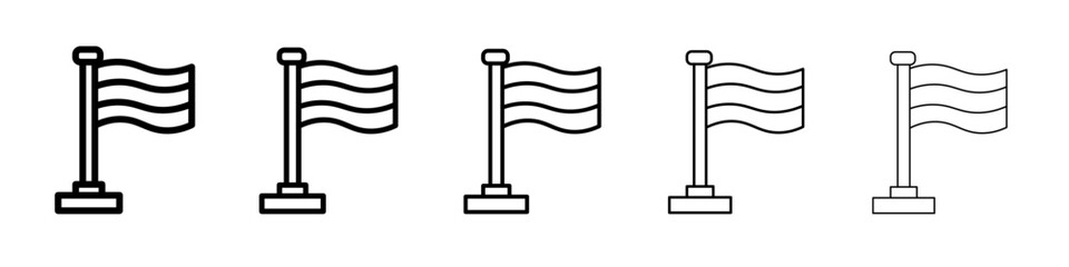 flag icon Flat design on isolated background