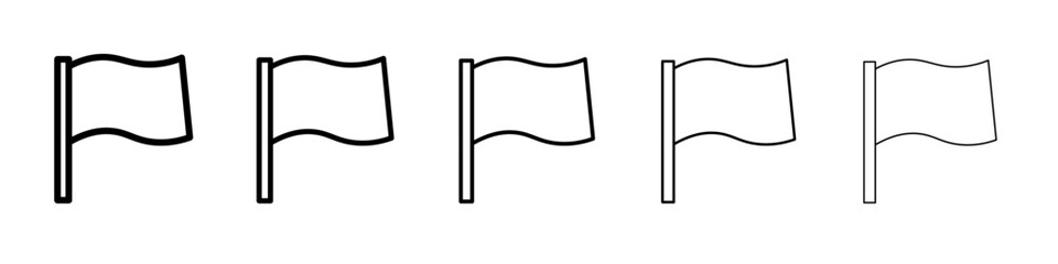 Flag icon Flat design on isolated background