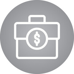 Briefcase single icon vector illustration