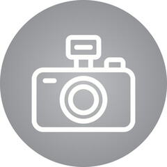 Camera single icon vector illustration