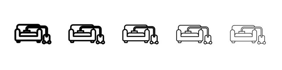 Obraz premium Furniture dry cleaning icon Flat design on isolated background