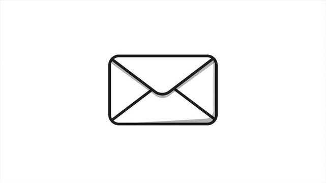 Inbox message or new email graphic symbol