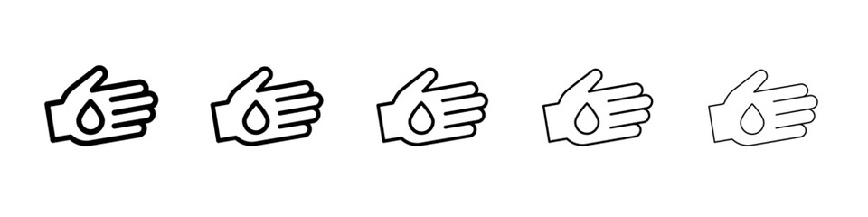 Obraz premium hand gel icon Flat design on isolated background