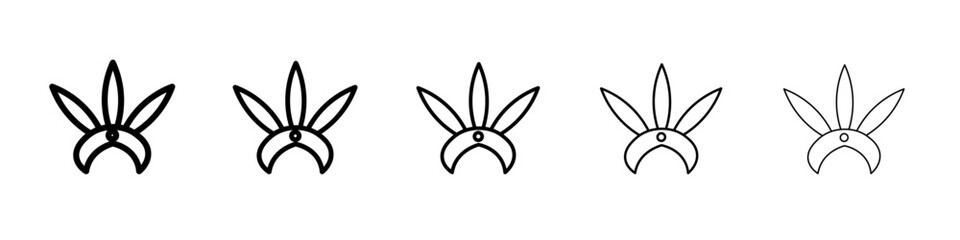 Headdress Brazil icon Flat design on isolated background