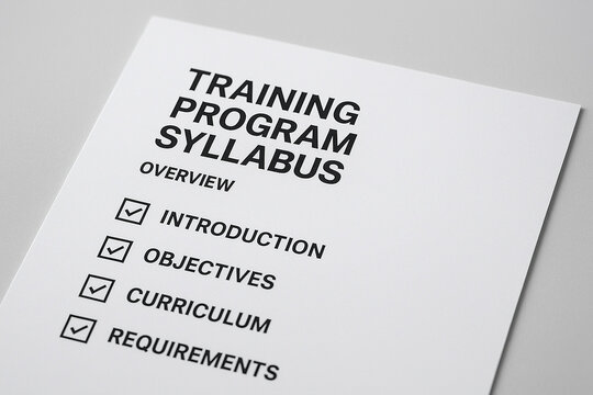 White Paper Training Program Syllabus Overview Introduction Objectives Curriculum Requirements Checklist