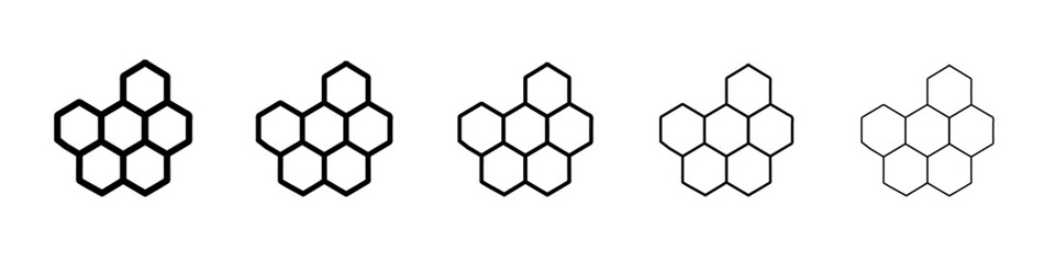 Obraz premium honeycomb icon Flat design on isolated background